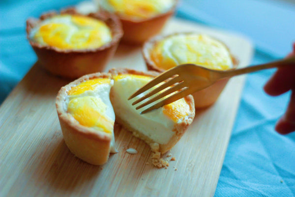 How To Make Hokkaido Baked Cheese Tarts (Baked Lava Cheese Tarts Recipe)-Japanese Taste