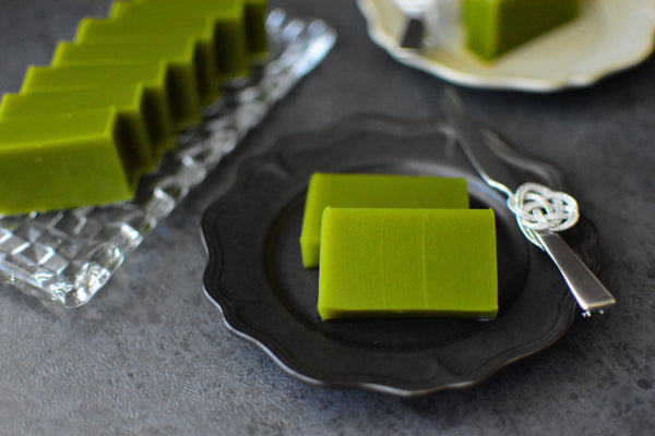 How To Make Matcha Mizu Yokan (Traditional Bean Paste Jelly Candy Recipe)