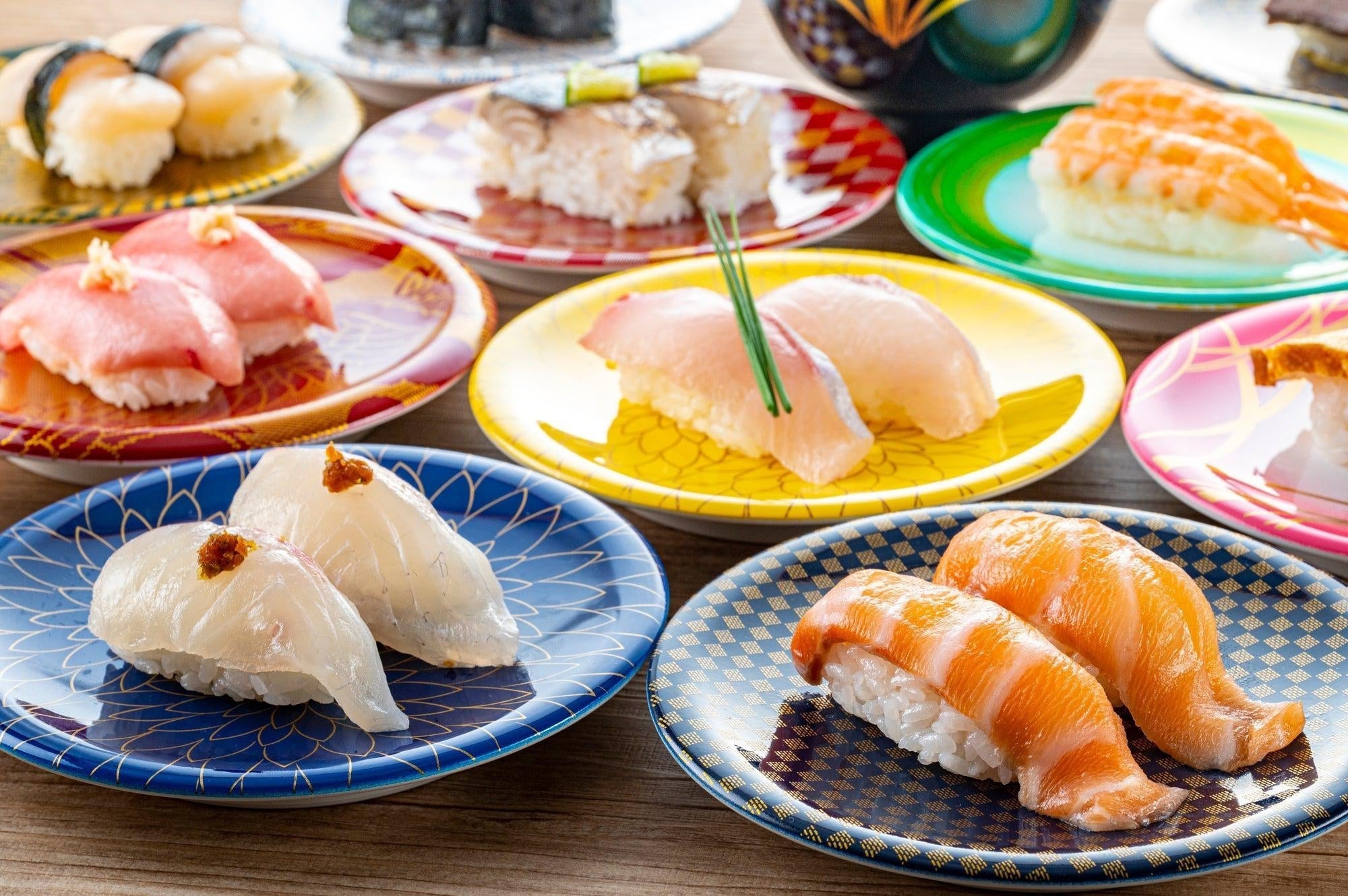 Conveyor belt outlet sushi