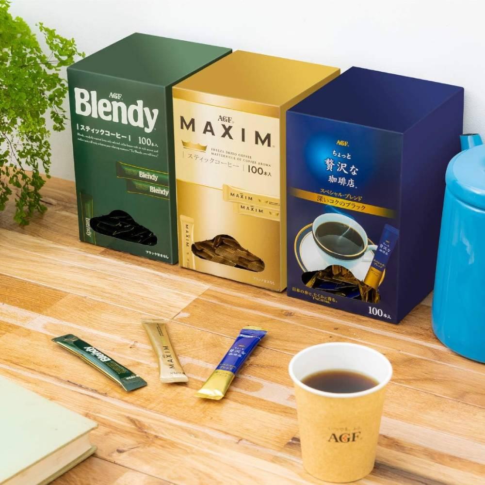 AT COFFEE 100g×4 AGF Instant Black Coffee Packets Coffee Shop Blend 100