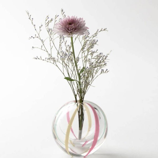 Aderia Colorful Glass Temari Ball Small Flower Vase 65mm