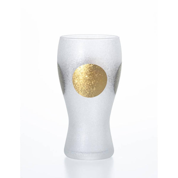 Aderia Premium Gold Sun & Silver Moon Frosted Beer Glass 380ml