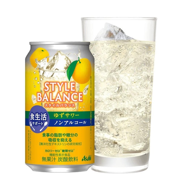 Asahi Style Balance Non Alcoholic Yuzu Sour Mocktail Can 350ml