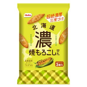 Befco Roasted Sweet Hokkaido Corn Rice Crackers 51g (Pack of 6)
