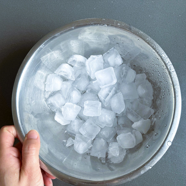 preparing an ice bath