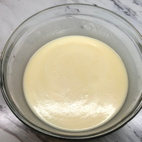 butter mochi wet batter