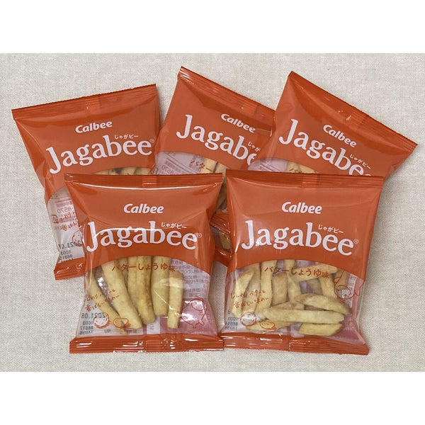 Calbee Jagabee Potato Sticks Snack Butter Soy Sauce 2.6oz