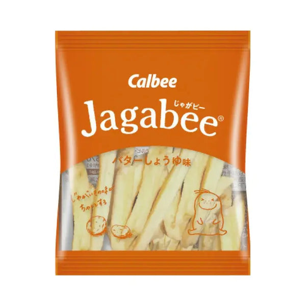 Calbee Jagabee Potato Sticks Snack Butter Soy Sauce (Pack of 3 Boxes)