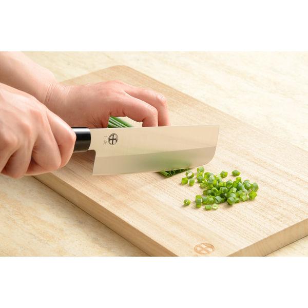 Chitose Japanese Knife 3-Piece Set Wood Handle Santoku, Nakiri & Deba