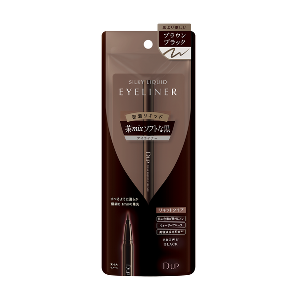 D-UP Silky Liquid Eyeliner Smooth Waterproof Brown Black Eyeliner