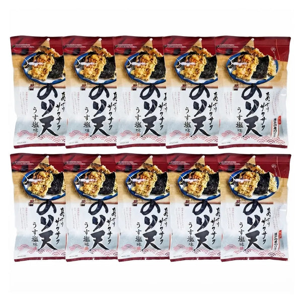 Daiko Foods Noriten Lightly Salted Nori Seaweed Tempura Chips (Pack of 10)