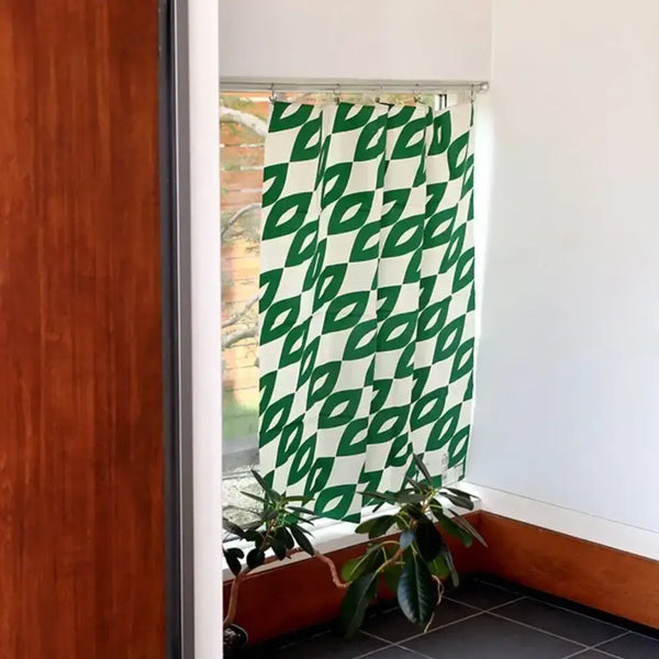 Furoshiki Green & White Pattern Designed Cotton Wrapping Cloth 90cm