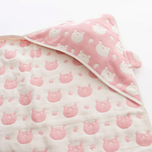 Hartwell Imabari 6-Layer Muslin Swaddle Baby Blanket With Hood 80cm