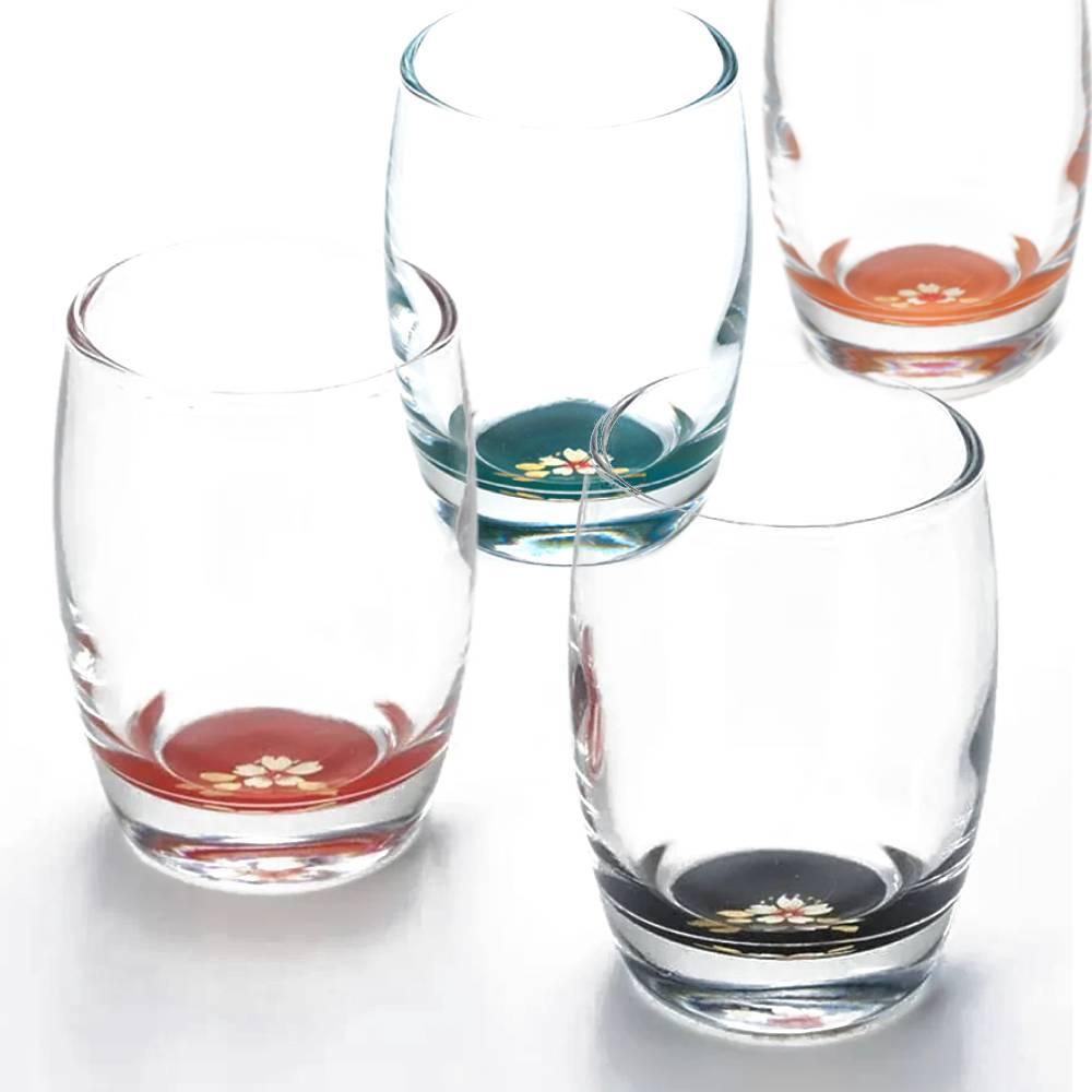Isuke Shot Glass Sake Cup Lacquered Sakura Cherry Blossom Design