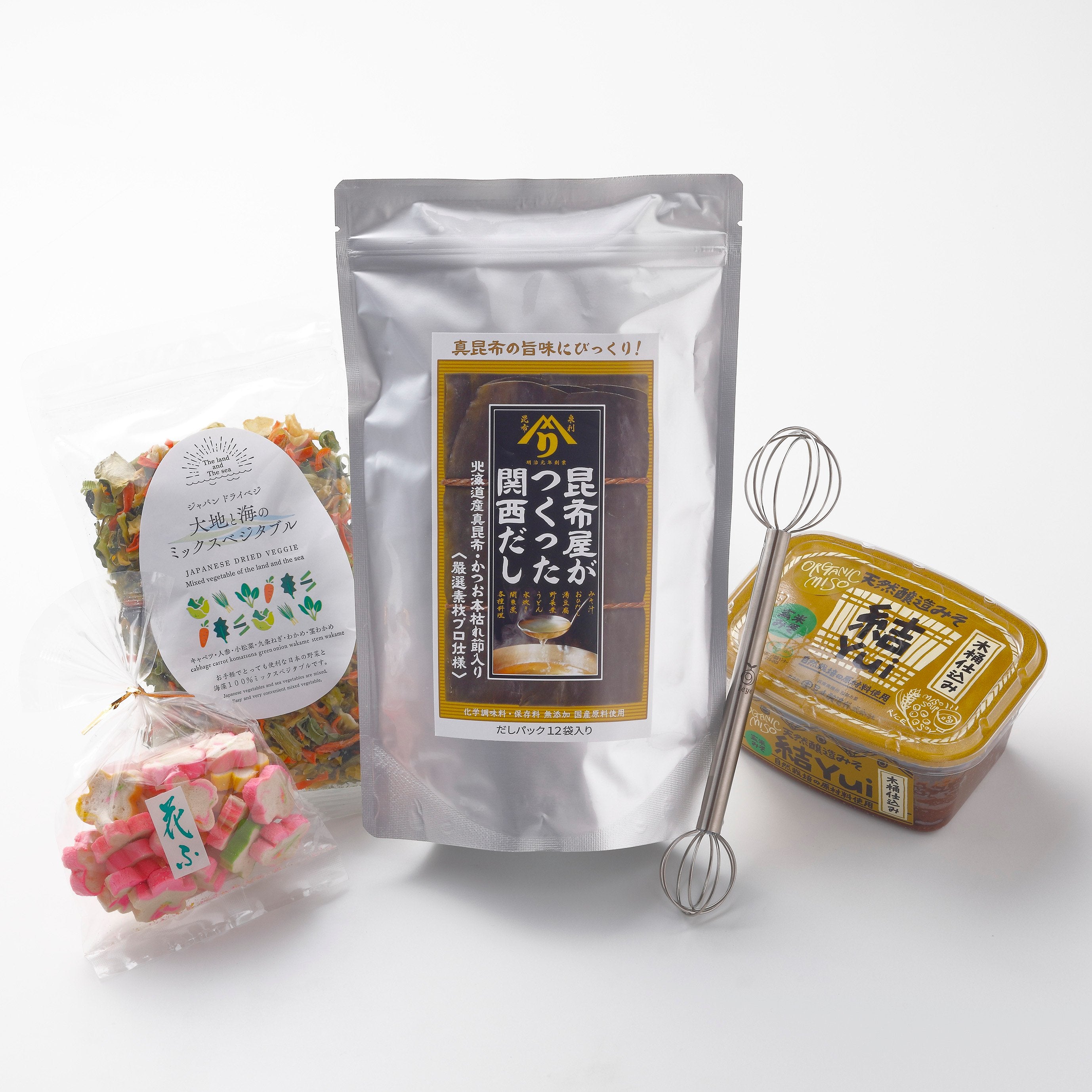 J Taste Authentic Japanese Miso Soup Ingredients Set 5 Pieces