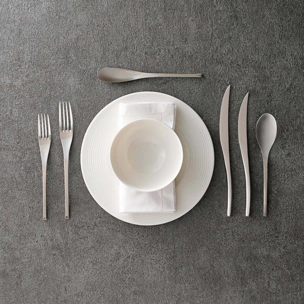 J Taste Sleek Stainless Steel Flatware Set (6 Types) 24 Pieces