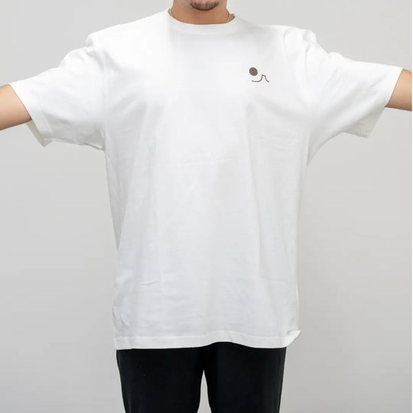 J Taste T-Shirt Geisha & Samurai Sipping Matcha White