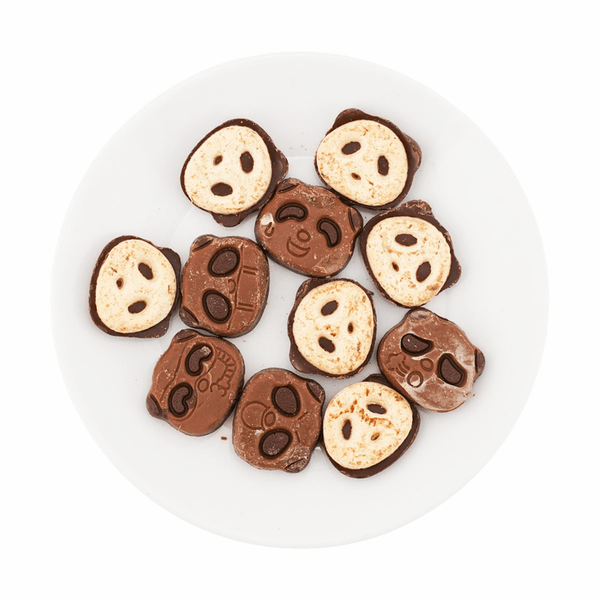 Kabaya Sakusaku Panda Milk & Dark Chocolate Cookies 1.7 oz (Pack of 3)