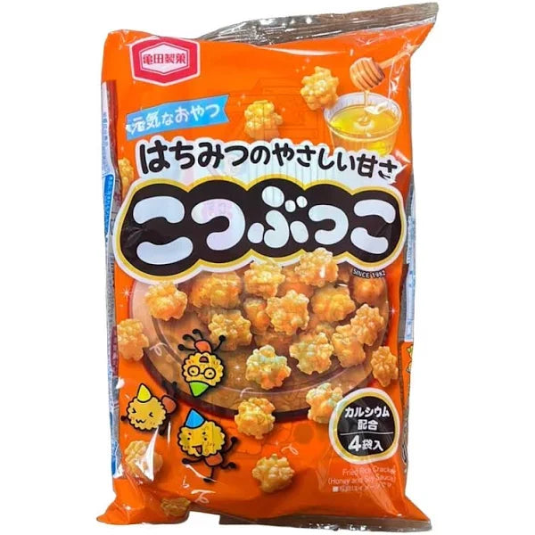 Kameda Kotsubukko Sweet Honey Fried Rice Crackers 110g (Pack of 3)