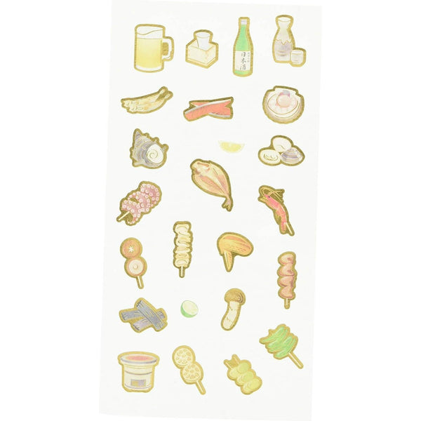 Kamiiso Japanese Food Scrapbook Stickers Robatayaki Theme