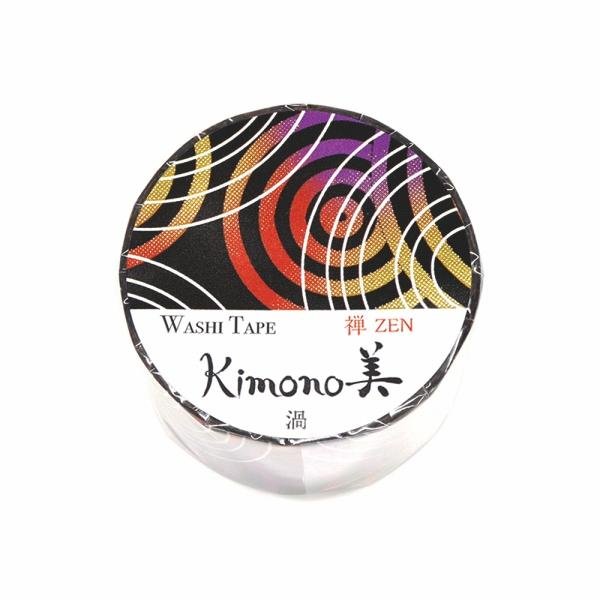 Kamiiso Kimono Washi Tape Zen Vortex Pattern Masking Tape