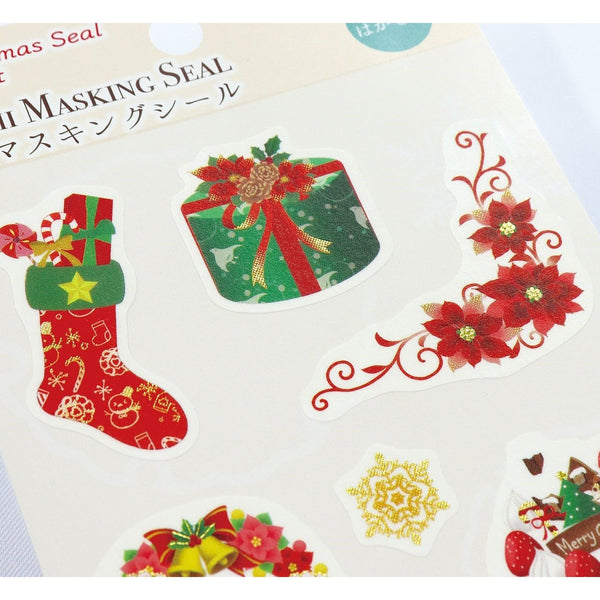 Kamiiso Washi Masking Seal Christmas Scrapbook Stickers Cake Theme