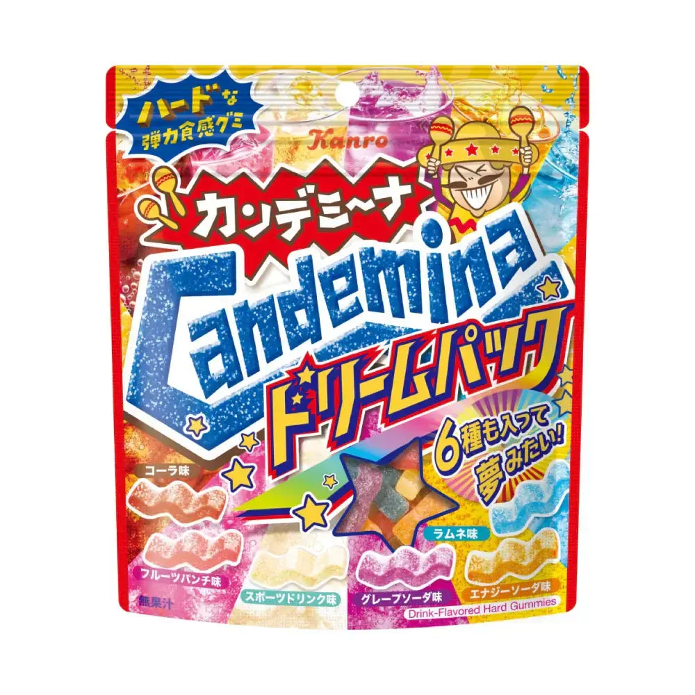 Kanro Candemina Dream Gummies 6 Beverage Flavors Gummy Candy 152g