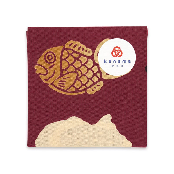 Kenema Handkerchief Taiyaki Japanese Traditional Hand Dyed Cloth