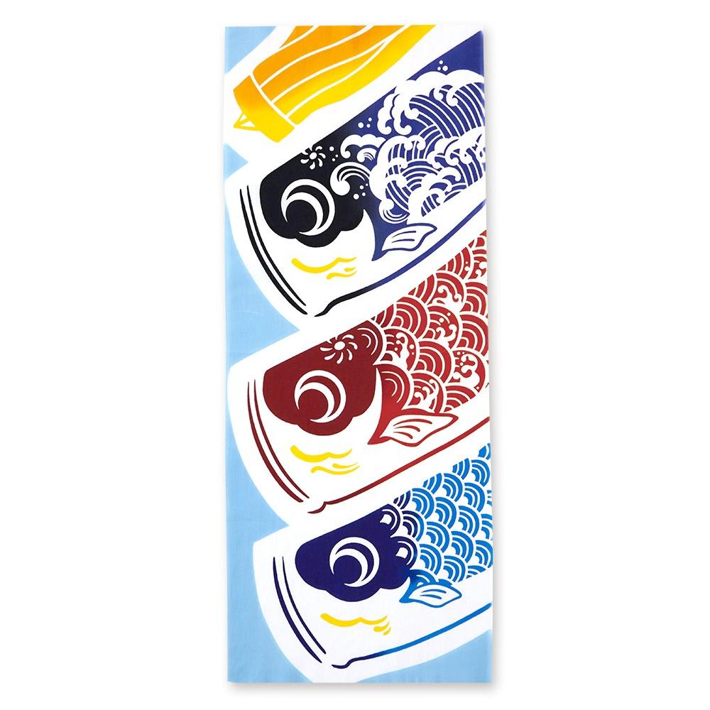 Kenema Tenugui Flying Carp Japanese Traditional Hand Dyed Cloth