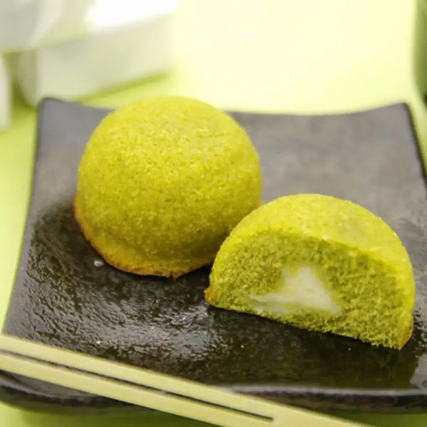Kyoto Matcha Chiffon Cake Custard Cream Filled Soft Cake 12 Pieces
