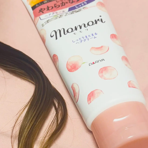 Momori Non-Sticky Jelly Styling Gel for Wet Hair Look Peach Scent 120g