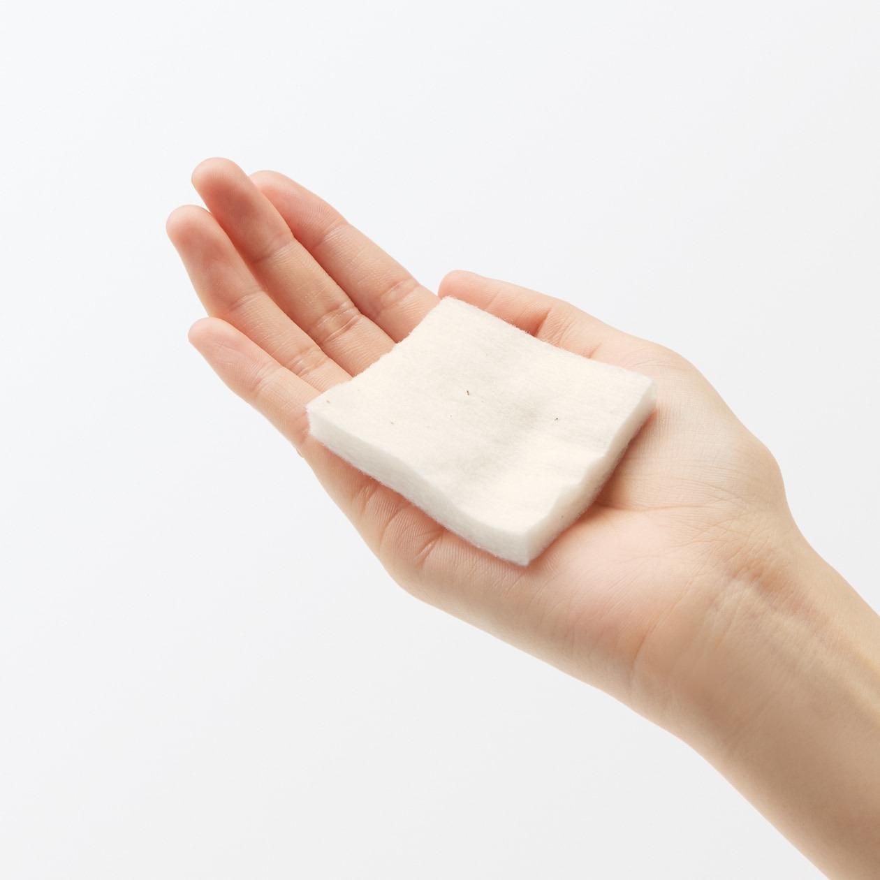 Muji Cut Cotton Ecru Unbleached Facial Cotton Pads 60x50mm