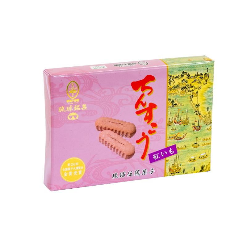 Okashi Goten Purple Sweet Potato Chinsuko Shortbread Cookies 14 ct.