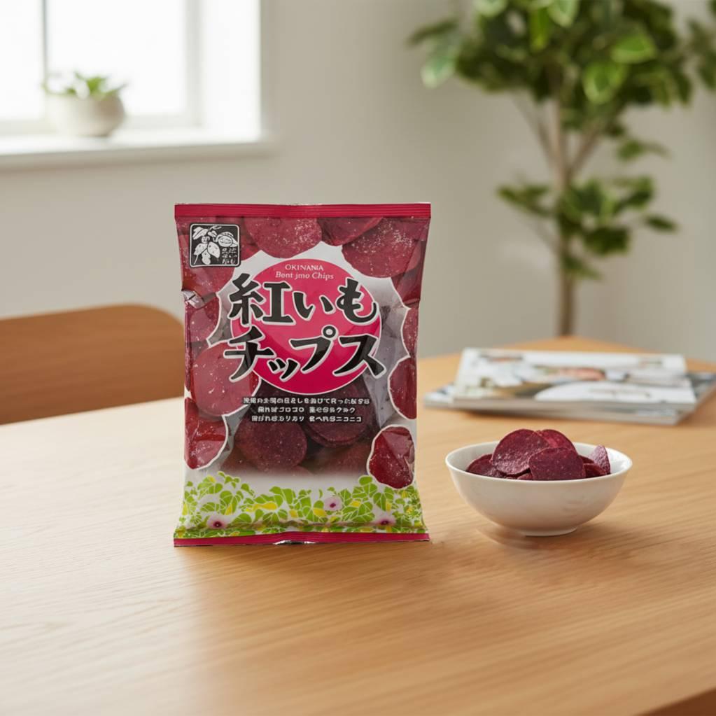 Okinawan Purple Sweet Potato Chips Healthy Snack 75g