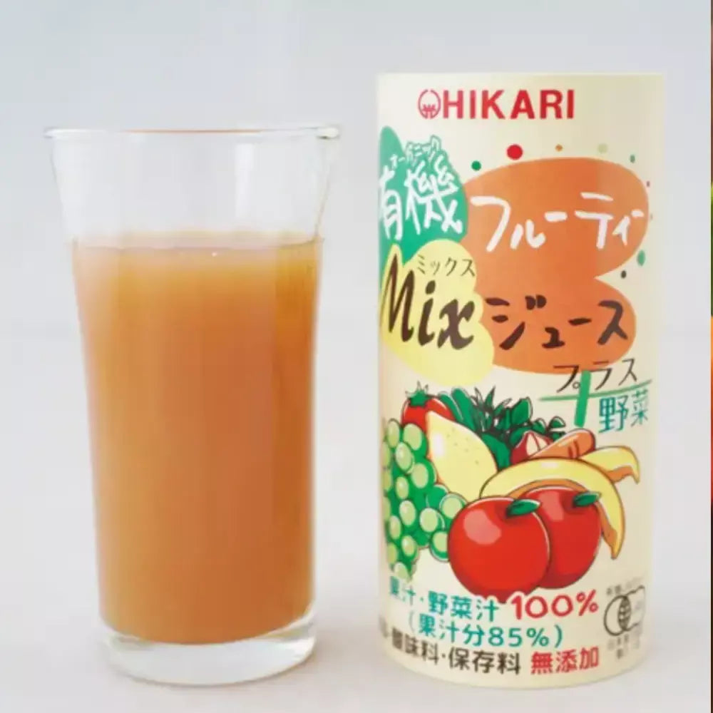 Organic Mixed Fruit and Vegetable Juice 100% Natural Unsweetened 195g Organic Mixed Fruit and Vegetable Juice 100% Natural Unsweetened 195g