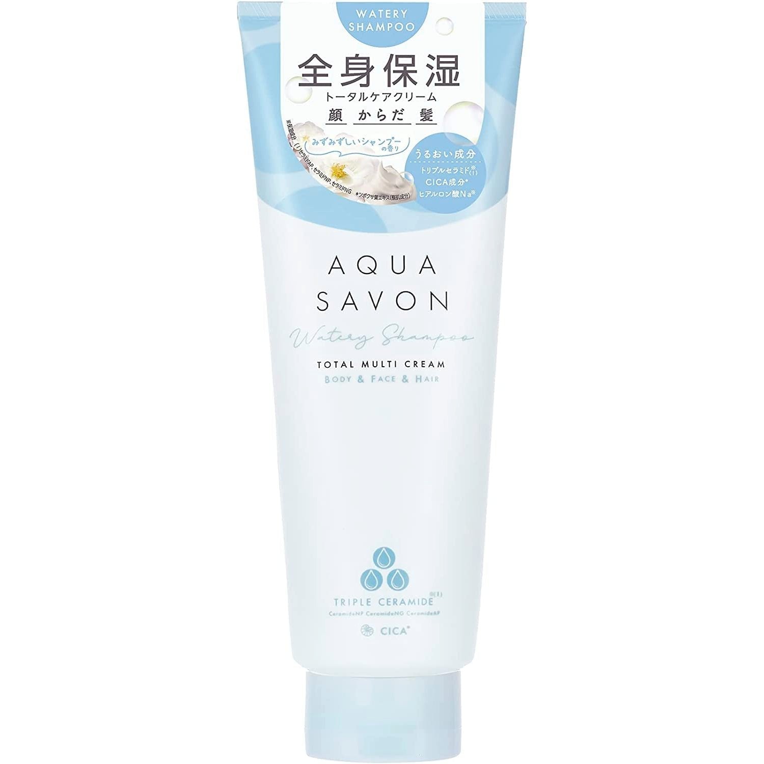 Aqua Savon Total Multi Cream Cica Body Face & Hair Cream 22a 230g