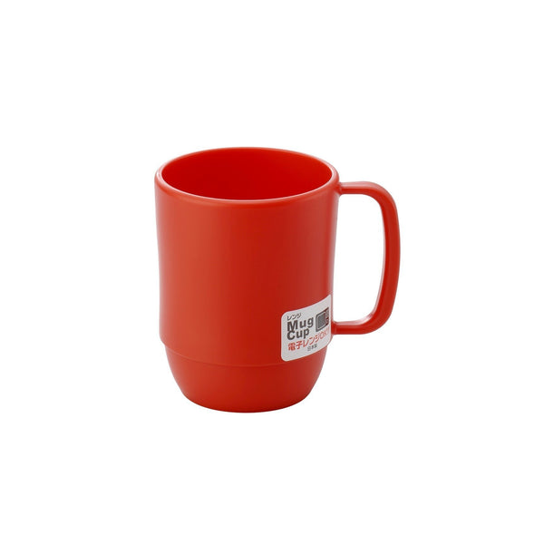 Inomata Microwavable Plastic Coffee Mug Red