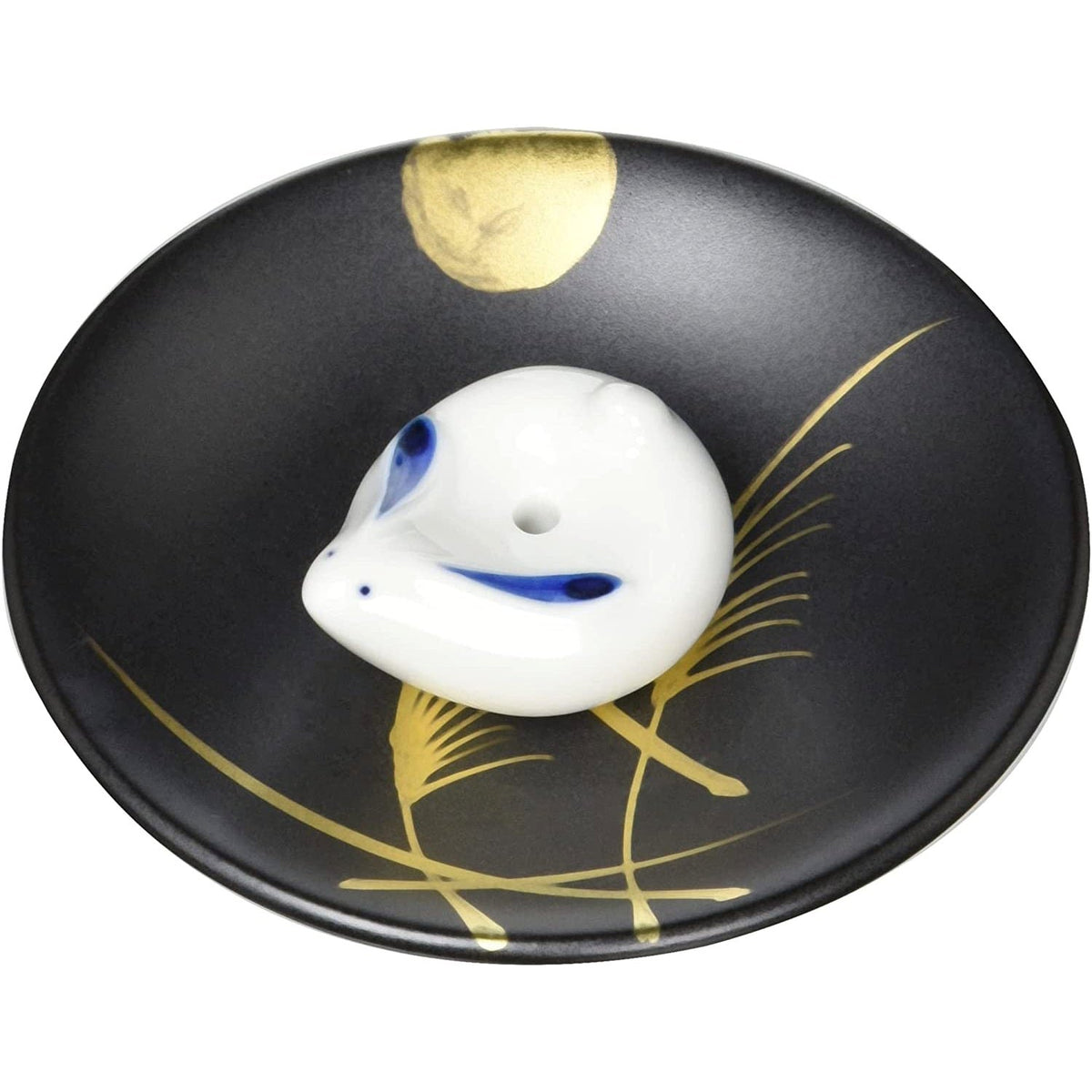 Rabbit Incense Holder, White Japanese Porcelain