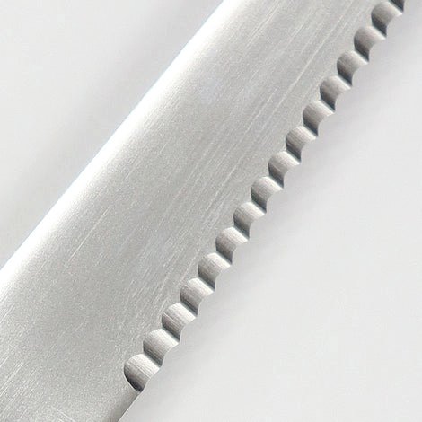 Kiya Rugby Wave Blade Multi-Purpose Serrated Kitchen Knife Red 128mm