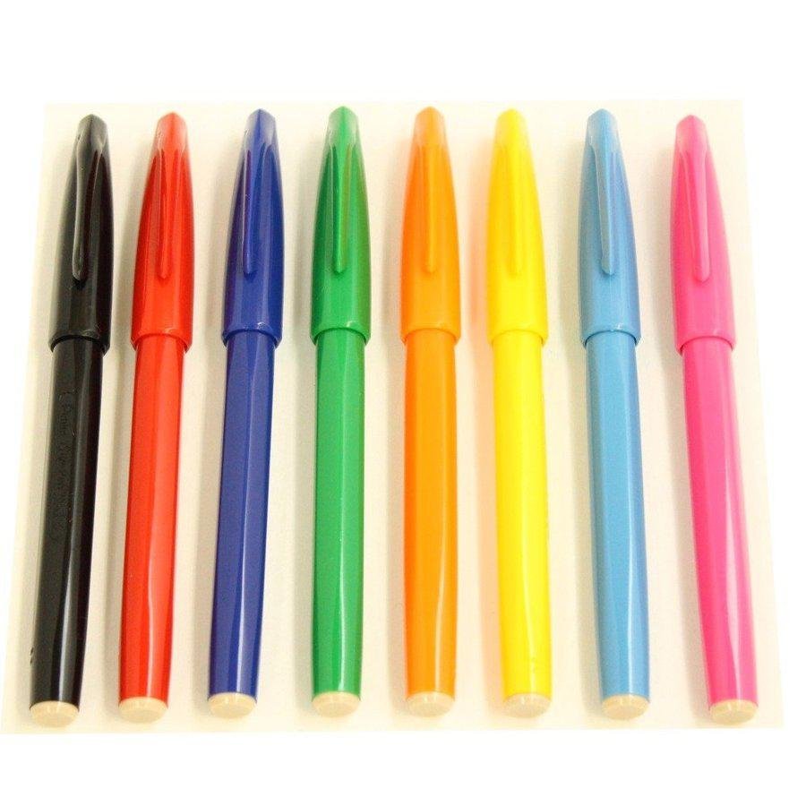 Lot de 6 surligneurs rétractables, rechargeables, pointe biseautée, couleurs assorties (fluorescence Lot de 6 surligneurs rétractables, rechargeables, pointe biseautée, couleurs assorties (fluorescence