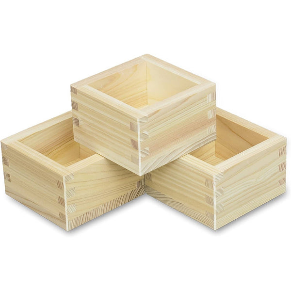 Masu Cup Japanese Hinoki Cypress Wooden Sake Cup Box 1 Gou