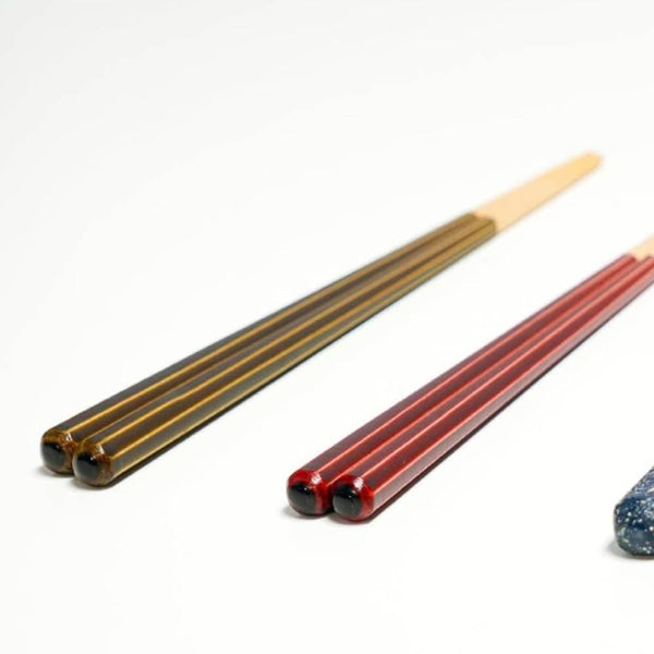 Premium Octagonal Chopsticks Patented Non-Slip Technology Green 23cm