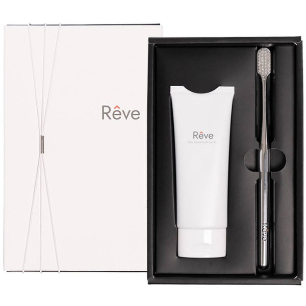 Rêve Allbe Natural Eggshell Gel Toothpaste & Toothbrush Gift Set