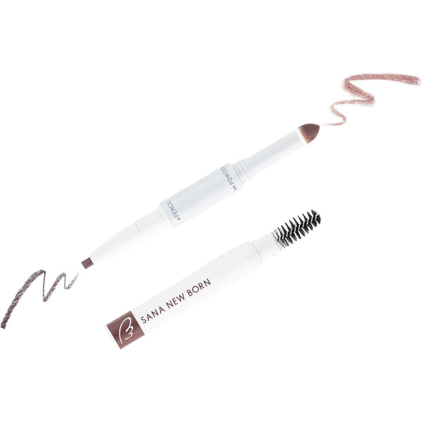 SANA NewBorn W Brow EX Eyebrow Pencil, Powder and Brush
