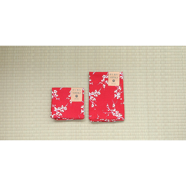Seiran Furoshiki Ume Plum Blossom Cotton Wrapping Cloth
