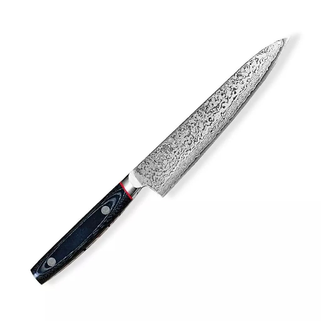 Seki Kanetsugu Saiun 33-Layer Damascus Steel Utility Knife 150mm
