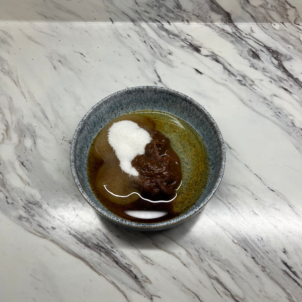 adding all of the miso marinade ingredients into a bowl