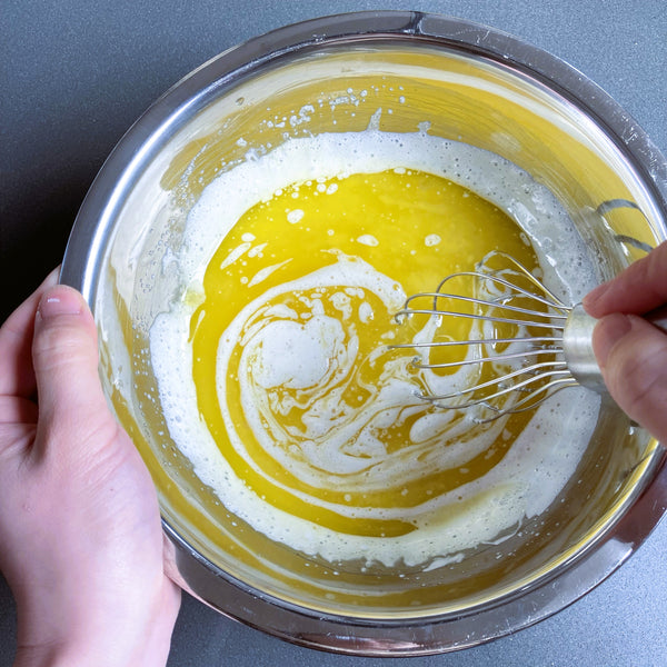 mixing everything together