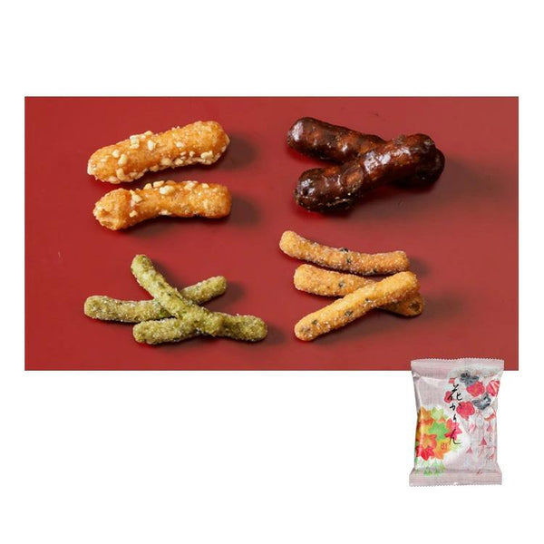 Syugetsu Senbei Mix Japanese Rice Crackers Variety Box (18 Bags)