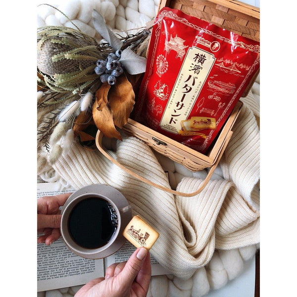 Takara Seika Yokohama Butter Cream Sandwich Cookies 72g (Pack of 3)